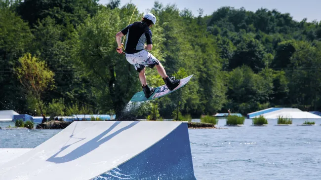 Water skiiing jump